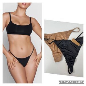 NWT 2 Pairs Skims Fits Everybody T-String Thong Panties Size 4X #428